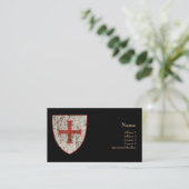 Templar Kreuz, beunruhigt Visitenkarte (Stehend Vorderseite)