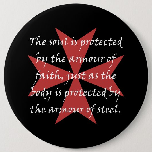 Templar Kreuz Button (Vorderseite)