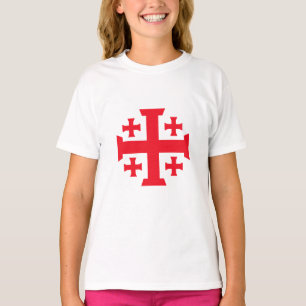 Templar Kreuzritter Jerusalem Kreuz Mädchen T-Shir T-Shirt