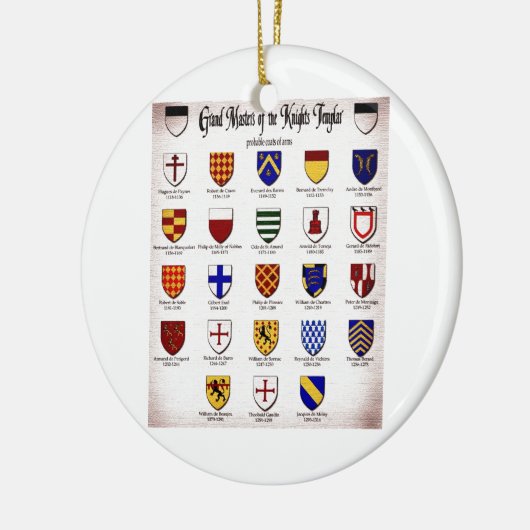 Templar Master Heraldry Keramikornament (Links)
