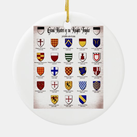 Templar Master Heraldry Keramikornament (Hinten)