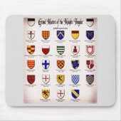 Templar Master Heraldry Mousepad (Vorne)