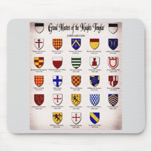 Templar Master Heraldry Mousepad
