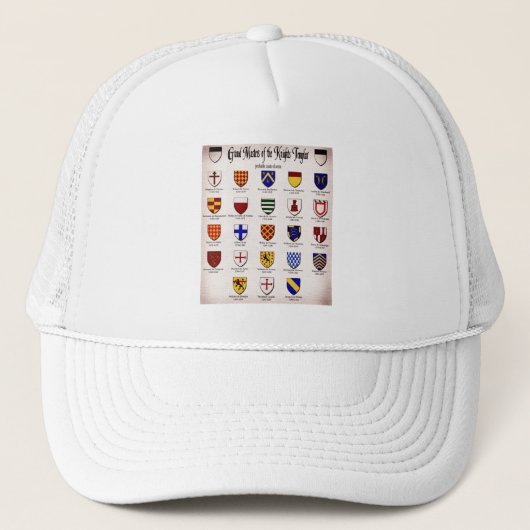 Templar Master Heraldry Truckerkappe (Vorderseite)