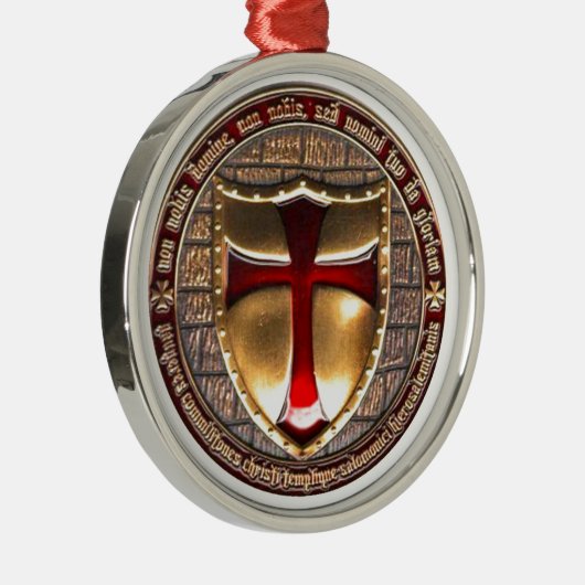 TEMPLAR MÜNZE SILBERNES ORNAMENT (Rechts)