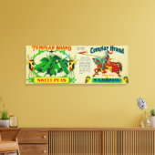 Templar Peas LabelGrand Rapids, MI Leinwanddruck (Insitu (Wohnzimmer))