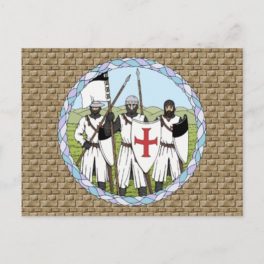 Templar Postkarte (Vorderseite)