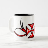 Templar QuerTasse Zweifarbige Tasse (Vorderseite Links)