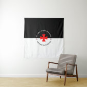 Templar Ritter Alpha Omega Non-Nobis Domine Wandteppich (Beispiel)