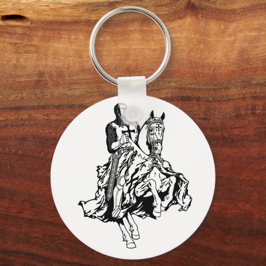 Templar Ritter Schlüsselanhänger (Vorderseite)