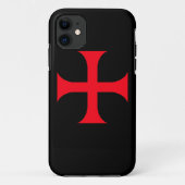 Templar rotes Kreuz Case-Mate iPhone Hülle (Rückseite)
