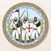 Templar Runder Pappuntersetzer (Vorderseite)