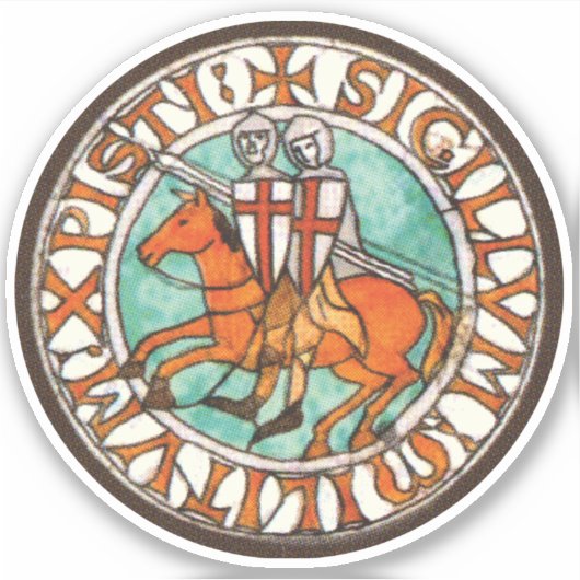 Templar Siegel Aufkleber (Vorderseite)