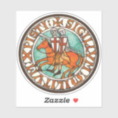 Templar Siegel Aufkleber (Blatt)