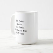 Templar Siegel-Tasse Kaffeetasse (Vorderseite Links)