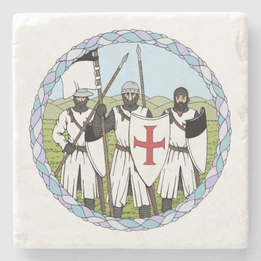 Templar Steinuntersetzer (Vorderseite)