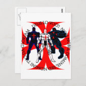 Templar Superheroes Postkarte (Vorne/Hinten)