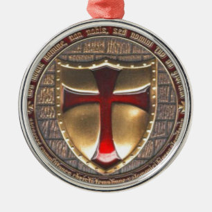 TEMPLAR-SYMBOL ORNAMENT AUS METALL