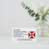 Templar Visitenkarte-Schablone Visitenkarte (Stehend Vorderseite)