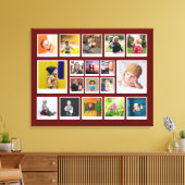 Template 18 Fotomaterial Modernes, trendiges Rot Leinwanddruck (Insitu (Wohnzimmer))