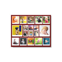 Template 18 Fotomaterial Modernes, trendiges Rot