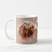 Template 3 Circular Fotos Collage Brown C88 Kaffeetasse (Links)