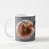 Template 3 Circular Fotos Collage Dunkelgray C19 Kaffeetasse (Links)