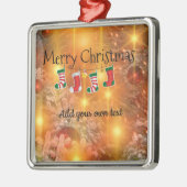 Template - Anpassen von Goldenen Weihnachten Ornament Aus Metall (Links)