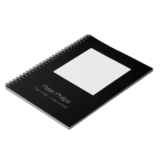 Template Beerdigung Gästebuch Favoritenbild hinzuf Notizblock (Linke Seite)