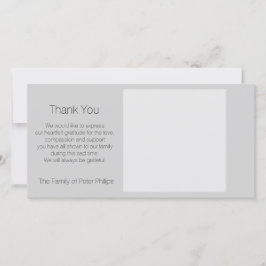 Template-Beileid Vielen Dank Add Lieblingsbild 2 Dankeskarte