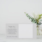 Template-Beileid Vielen Dank Add Lieblingsbild 2 Dankeskarte (Stehend Vorderseite)