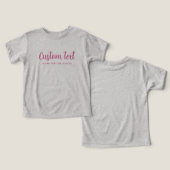 Template Bella+Canvas Tri-blend Baby Grey & Pink (Design Vorderseite & Rückseite)