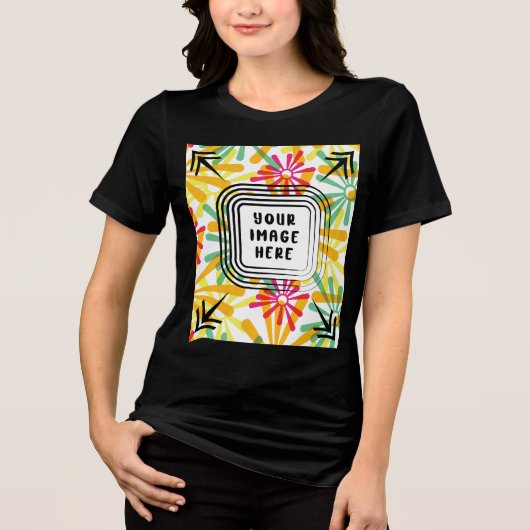 Template Bella+Leinwand Women's Tri-Mix T Shirt (Vorderseite)