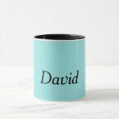 Template, Blue Aqua schlichte Tasse (Zentrum)