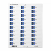 Template - Blue Floral Label Horseshoe (Vorne)