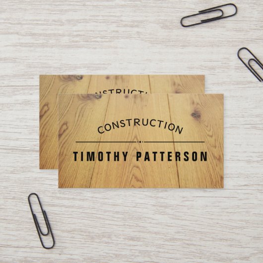Template Business Card Anpassen der Holzplatte Visitenkarte (Vorderseite/Rückseite Beispiel)