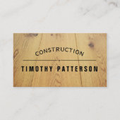 Template Business Card Anpassen der Holzplatte Visitenkarte (Vorderseite)