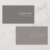 Template Business Card Gold Berufliche Elegant Visitenkarte (Vorne/Hinten)