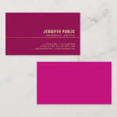 Template Business Cards Gold Elegante Visitenkarte (Vorne/Hinten)