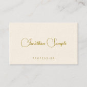 Template Business Cards Moderner Typografie Text Visitenkarte (Vorderseite)