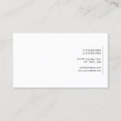 Template Business Cards Personalisiert Beruflich Visitenkarte (Rückseite)