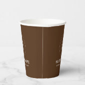 Template-Business-Logo Text Brown Papercup Pappbecher (Rechts)