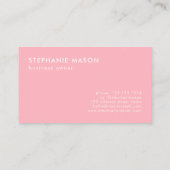 Template Business Minimalistisch einfach, modern r Visitenkarte (Rückseite)