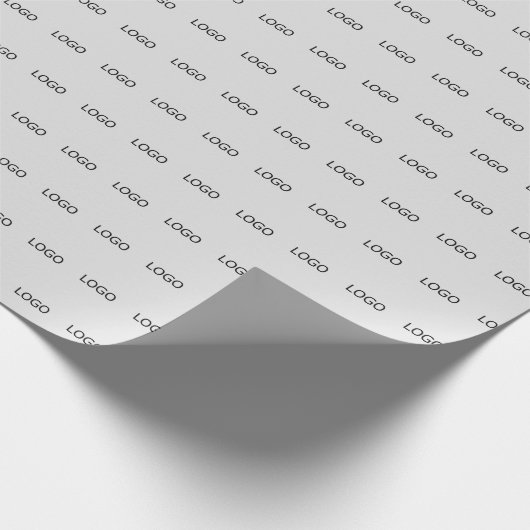 Template Corporate Logo - gestaffelte Reihen Geschenkpapier (Ecke)