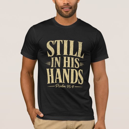 Template Cream Text T-Shirt Noch In Seinen Händen (Vorderseite)