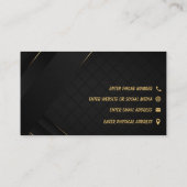 Template Custom Business Card Visitenkarte (Rückseite)