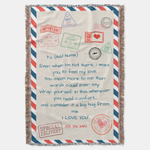 Template Custom Text Sherpa Blanket - Wir Liebe Si Decke