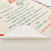 Template Custom Text Sherpa Blanket - Wir Liebe Si Sherpadecke (3/4)