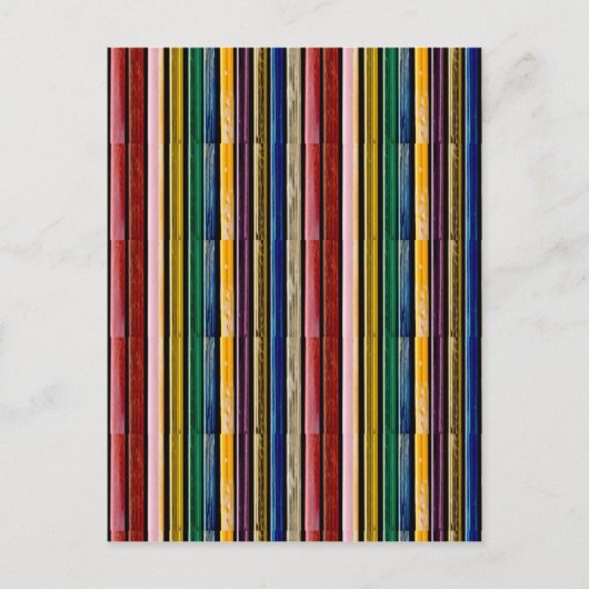 Template DIY Add TEXT IMAGE Rainbow Embossed Strip Postkarte (Vorderseite)