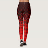 Template DIY Red Gemustert Design Leggings (Rückseite)